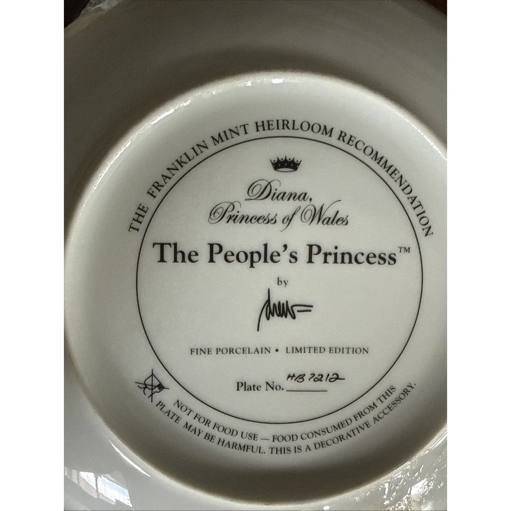Princess Diana Franklin Mint Limited Edition Set Of 3